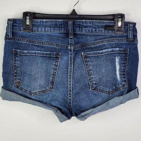 Kut From The Kloth Gidget Fray Short Denim Shorts SZ 4 - Picture 2 of 11
